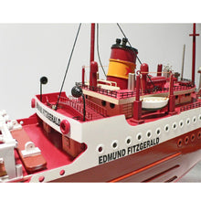 Load image into Gallery viewer, Hand Painted Model Boat - Red / Dark Brown