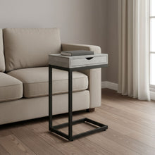 Load image into Gallery viewer, Drawer Metal Accent Table - Gray And Black