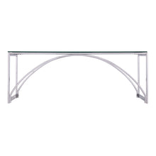 Load image into Gallery viewer, Glass Metal Rectangular Coffee Table - Chrome