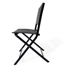 Load image into Gallery viewer, 3 Piece Patio Bistro Set, Patio Set Of Foldable Patio Table And Chairs, Outdoor Patio Furniture Sets - Black