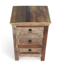 Load image into Gallery viewer, Modern Rustic Three Drawer Accent Chest - Light Brown