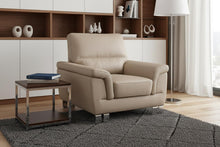 Load image into Gallery viewer, Modern Leather Chair - Beige