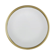 Load image into Gallery viewer, 15" Round Iron Textured Framed Accent Mirror - Gold