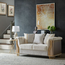 Load image into Gallery viewer, Chateau - Loveseat - Cream / Brown