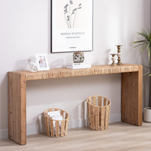 Load image into Gallery viewer, Console Table, Handwoven Top - Antique Natural / Natural