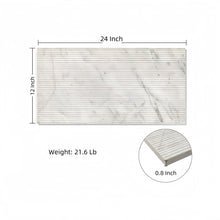 Load image into Gallery viewer, Snow Mountain Ol Textured Marble Tiles For Wall Decoration - White / Natural