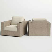 Load image into Gallery viewer, Outdoor Lounge Chairs With Cushions, Weather Resistant - Gray Mix