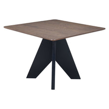 Load image into Gallery viewer, 41" Wood And Solid Wood Pedestal Base Square Dining Table - Espresso