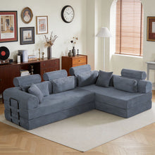 Load image into Gallery viewer, Modern L-Shape Modular Sectional Sofa, Compressed Design