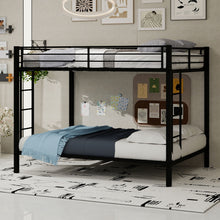 Load image into Gallery viewer, Bunk Bed For Kids, Convertible Frame With Ladders & Guardrail