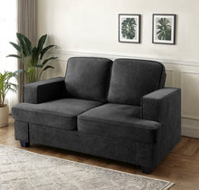 Load image into Gallery viewer, Modern Loveseat, Comfortable 2 Seater Couch With Deep Seating, Loose Back Cushions, Wide Arms