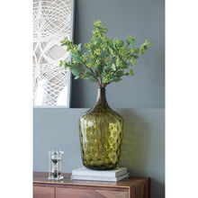 Load image into Gallery viewer, Hammered Table Vase - Olive Green