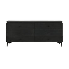 Load image into Gallery viewer, Six Drawer Double Dresser - Black
