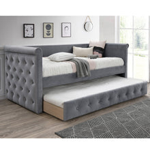 Load image into Gallery viewer, Contemporary Button Tufted Daybed With Slat Trundle