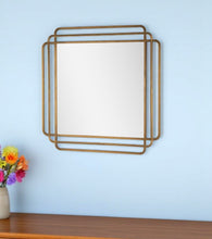 Load image into Gallery viewer, 35" Square Metal Framed Accent Mirror - Bronze