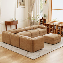Load image into Gallery viewer, Contemporary Elegant Sofa With Storage And Ottoman