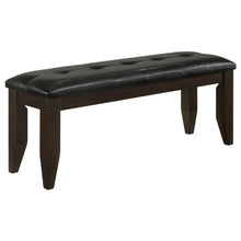 Load image into Gallery viewer, Tufted Upholstered Dining Bench - Brown