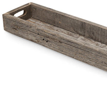 Load image into Gallery viewer, 36" Wood Indoor Outdoor Cracker Tray With Handles - Brown