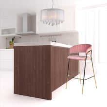 Load image into Gallery viewer, Steel Low Back Bar Height Bar Chairs (Set of 2) - Pink And Gold