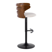 Load image into Gallery viewer, Cosi - Mid Century Modern Adjustable Barstool With Swivel With Rounded T Footrest (Set of 2)