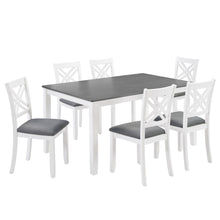 Load image into Gallery viewer, Kitchen Dining Set, Rectangular Dining Table & Upholstered Chairs