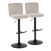Load image into Gallery viewer, Henry - Contemporary Adjustable Barstool & Swivel With Rounded T Footrest (Set of 2)
