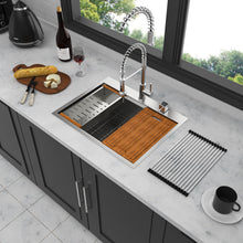Load image into Gallery viewer, Drop In Kitchen Sink Stainless Steel 16 Gauge