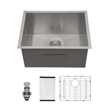 Load image into Gallery viewer, Modern Undermount Stainless Steel Kitchen Sink 16 Gauge, Deep Single Bowl