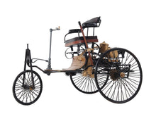Load image into Gallery viewer, c1886 Three Wheeled Mercedes Benz Motor Car Sculpture - Black / Gold