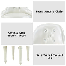 Load image into Gallery viewer, Dorothy - Vanity Chair With Swivel Chair Only - Ivory