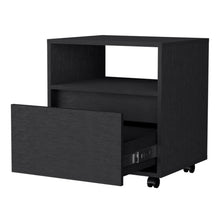 Load image into Gallery viewer, 21" One Drawer Nightstand With Integrated Tech - Black
