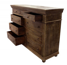 Load image into Gallery viewer, Solid Wood Nine Drawer Gentleman'S Chest - Tobacco