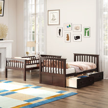 Load image into Gallery viewer, Bunk Bed With Drawers, Convertible Design