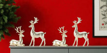 Load image into Gallery viewer, Poly Deer Christmas Figurine (Set of 4) - Gold