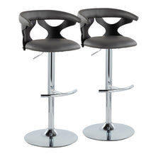 Load image into Gallery viewer, Gardenia - Contemporary Adjustable Barstool & Swivel, Rounded T Footrest (Set of 2)