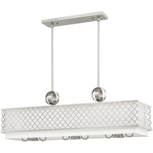 Load image into Gallery viewer, 17" Nine Light Dimmable Chandelier With Shades - Nickel
