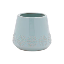 Load image into Gallery viewer, Geometric Round Pot Planters (Set of 2) - Blue