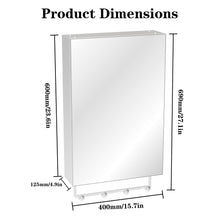 Load image into Gallery viewer, Medicine Cabinet, Wall Mounted Bathroom Mirror With Storage, Adjustable Shelves - Silver