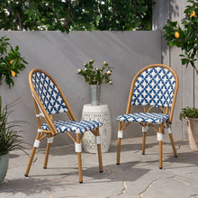 Load image into Gallery viewer, Chic French Bistro Chair With Durable Rattan And Aluminum Frame