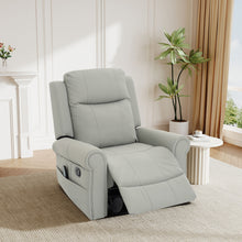 Load image into Gallery viewer, Manual Recliner Chair With 270 Degree Swivel, Massage & Heating, Dual Reclining Positions