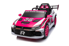 Load image into Gallery viewer, 12V4A 20W*2 One Button Start, Forward And Backward, High And Low Speed, Music, Front Light, Power Display, Two Doors Can Open, 2.4G R / C, Seat Belt Four Wheel Absorber Kids Ride On Car
