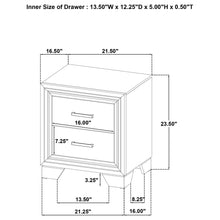 Load image into Gallery viewer, Funston - 2 Drawer Nightstand - Brown Oak
