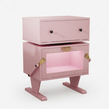 Load image into Gallery viewer, Robot LED Nightstand With 360° Rotating Drawer