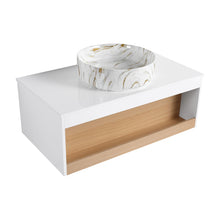 Load image into Gallery viewer, Floating Bathroom Vanity With Vessel Sink