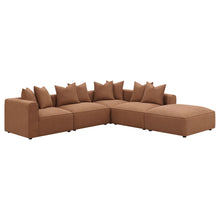 Load image into Gallery viewer, Colleen - 6 Piece Modular Sectional With Tight Seats - Terracotta