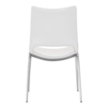 Load image into Gallery viewer, Upholstered Faux Leather Side Chairs For Dining Room (Set of 2) - White