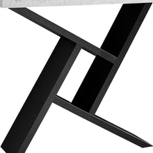 Load image into Gallery viewer, Abstract Console Table With Shelves - Gray And Black