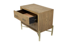 Load image into Gallery viewer, 2 Drawer Nightstand With USB - Latte
