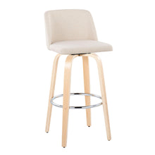 Load image into Gallery viewer, Toriano - Contemporary Fixed Height Barstool & Swivel With Round Footrest (Set of 2)