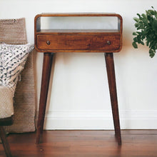 Load image into Gallery viewer, Curved Chestnut Console Table
